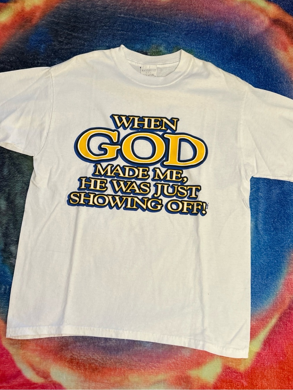 Vintage Graphic Tee - "When God Made Me"